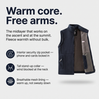 Men's Fleece Gilet - Features Infographic - Terrabound