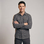 Men's Lightweight Long-Sleeve Outdoor Shirt – Durable Cotton Design