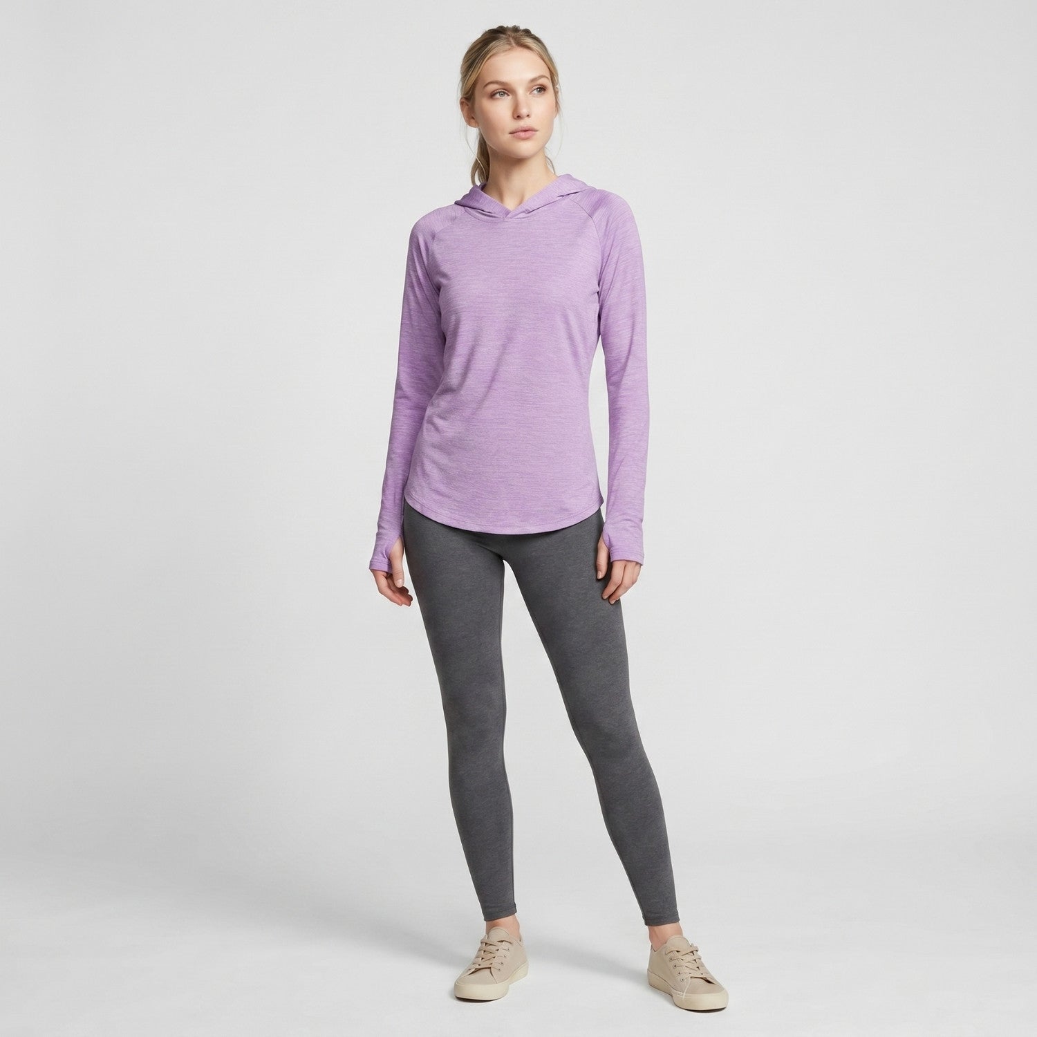 Women's Sun Hoodie - Midweight UPF 50+ Hooded UV Protection Top