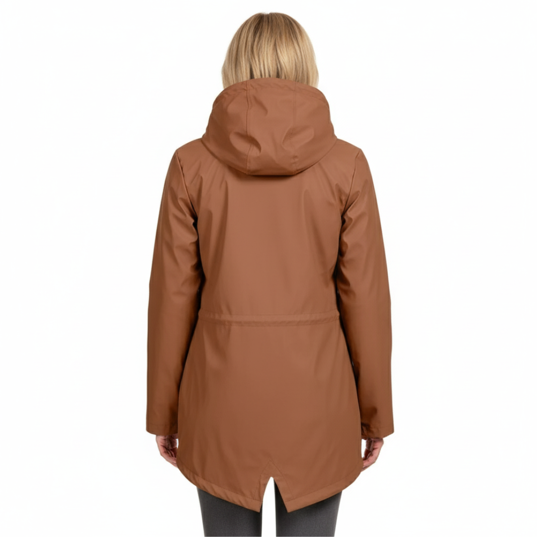 Waterproof Women’s Jacket | Fleece-Lined Layer with Adjustable Hood