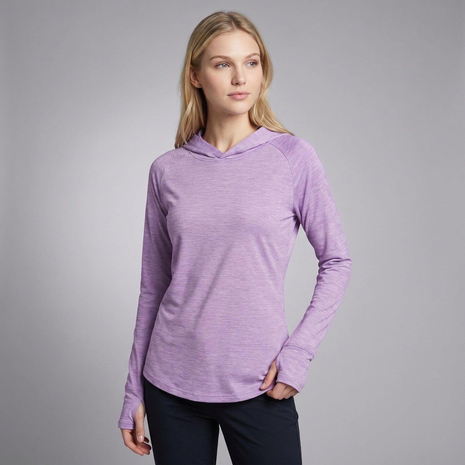 Women's Sun Hoodie - Midweight UPF 50+ Hooded UV Protection Top