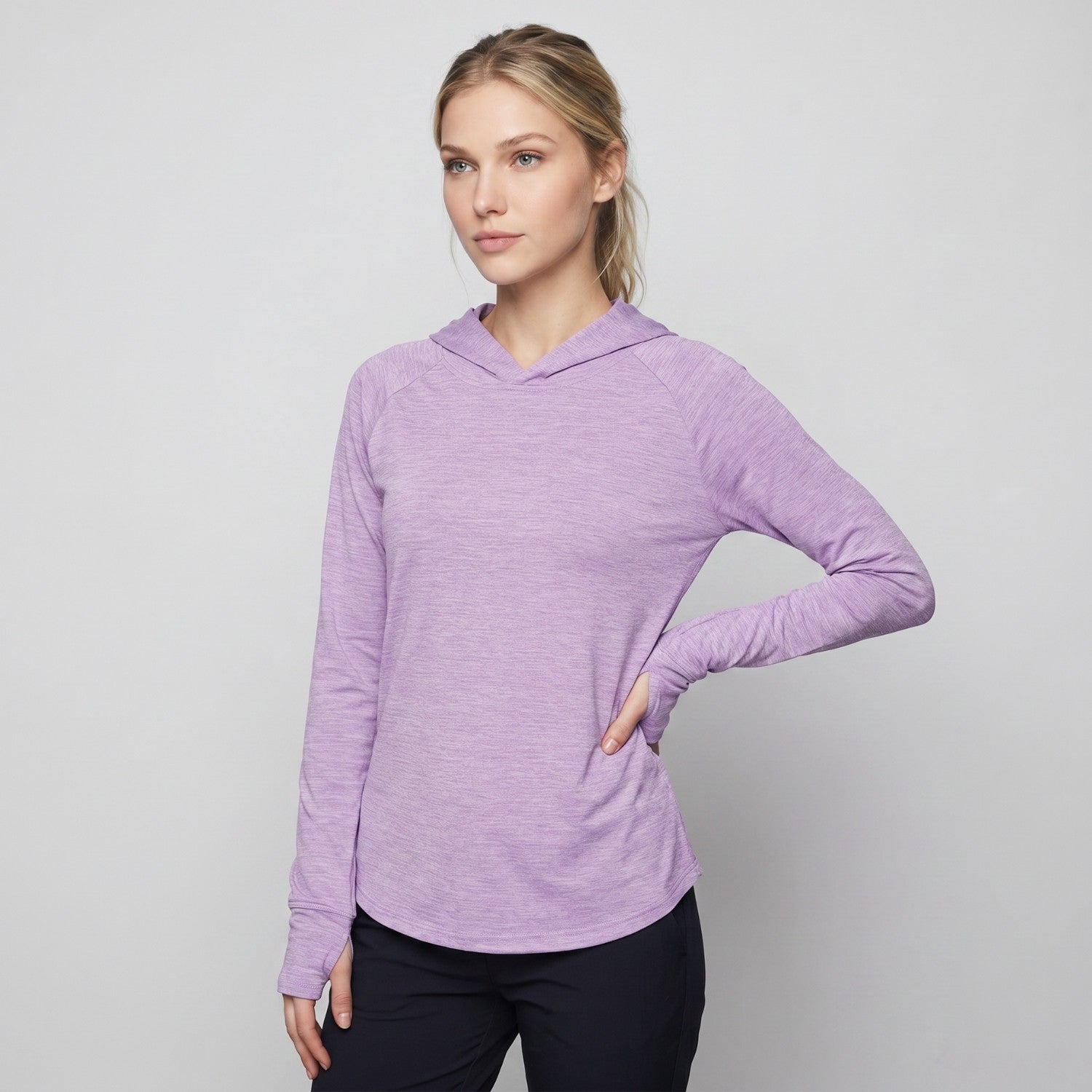 Women's Sun Hoodie - Midweight UPF 50+ Hooded UV Protection Top
