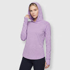 Women's Sun Hoodie - UPF 50+ Midweight Hooded UV Protection Top
