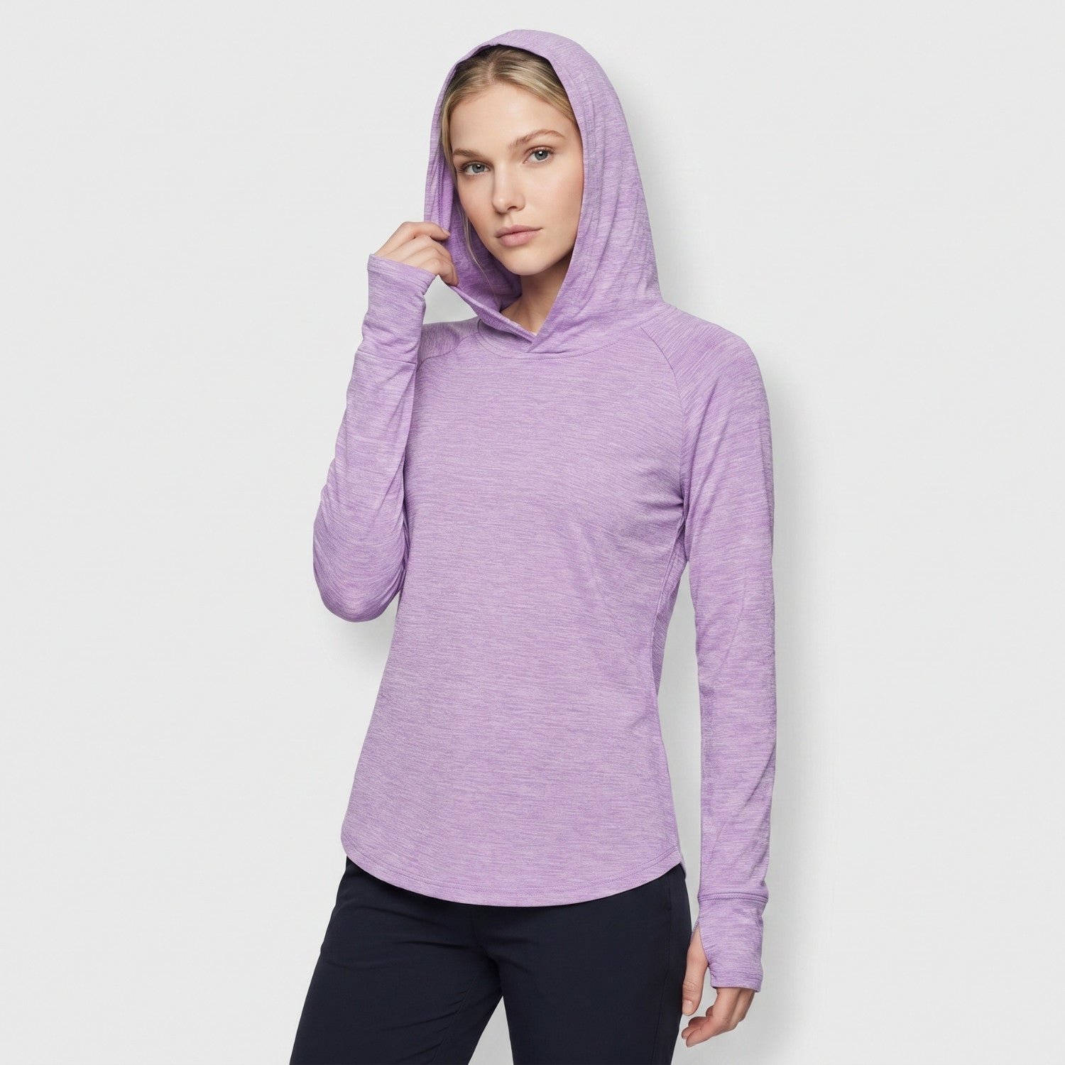 Women's Sun Hoodie - Midweight UPF 50+ Hooded UV Protection Top