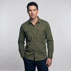 Men's Lightweight Long-Sleeve Outdoor Shirt – Durable Cotton Design