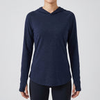 Women's Sun Hoodie - UPF 50+ Midweight Hooded UV Protection Top