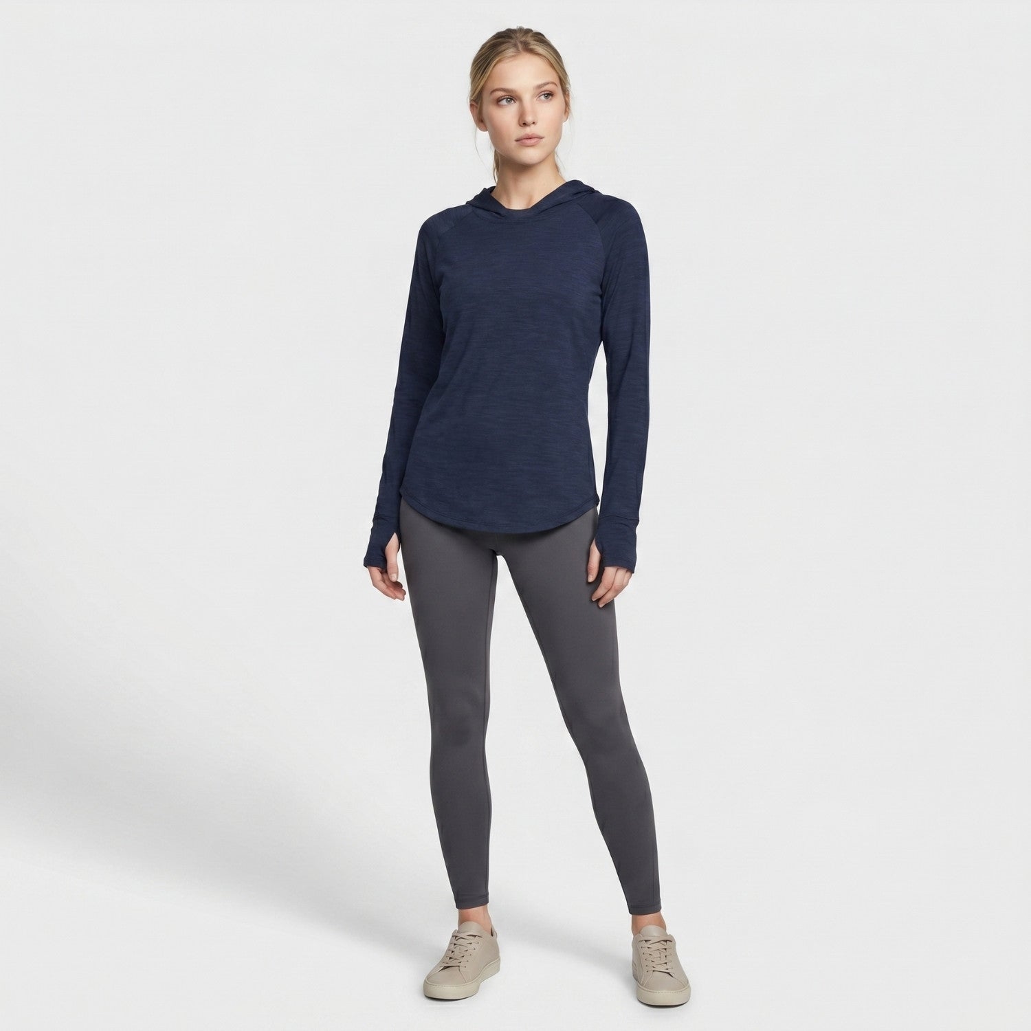 Women's Sun Hoodie - Midweight UPF 50+ Hooded UV Protection Top