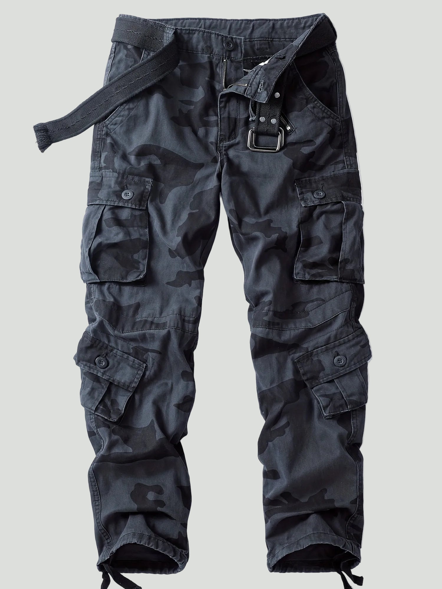 Men’s Camouflage Cargo Trousers – Multi-Pocket Outdoor Utility Design