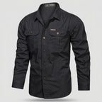 Men's Lightweight Long-Sleeve Outdoor Shirt – Durable Cotton Design