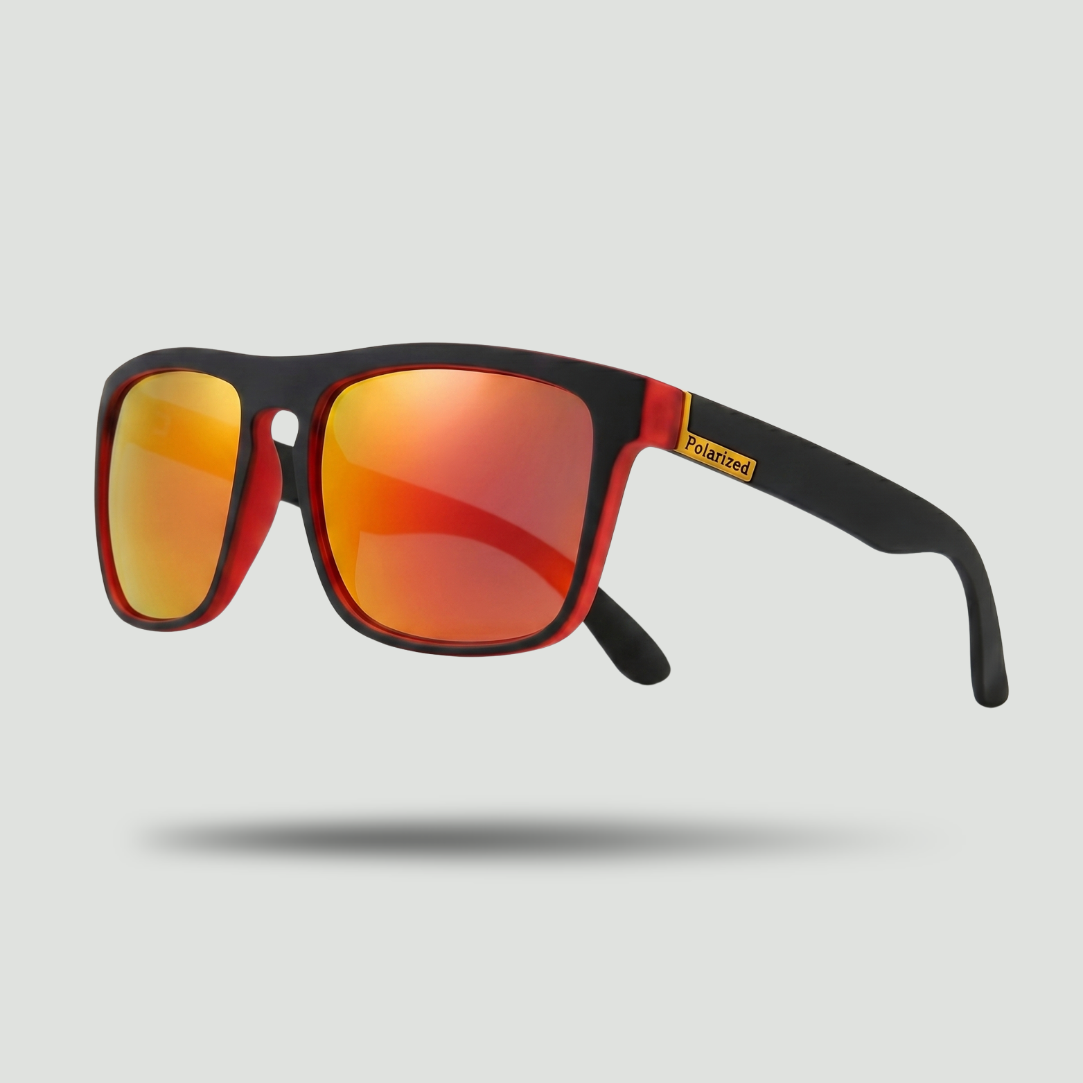 Men's Polarised Sports Sunglasses – Full-Rim Square Frame
