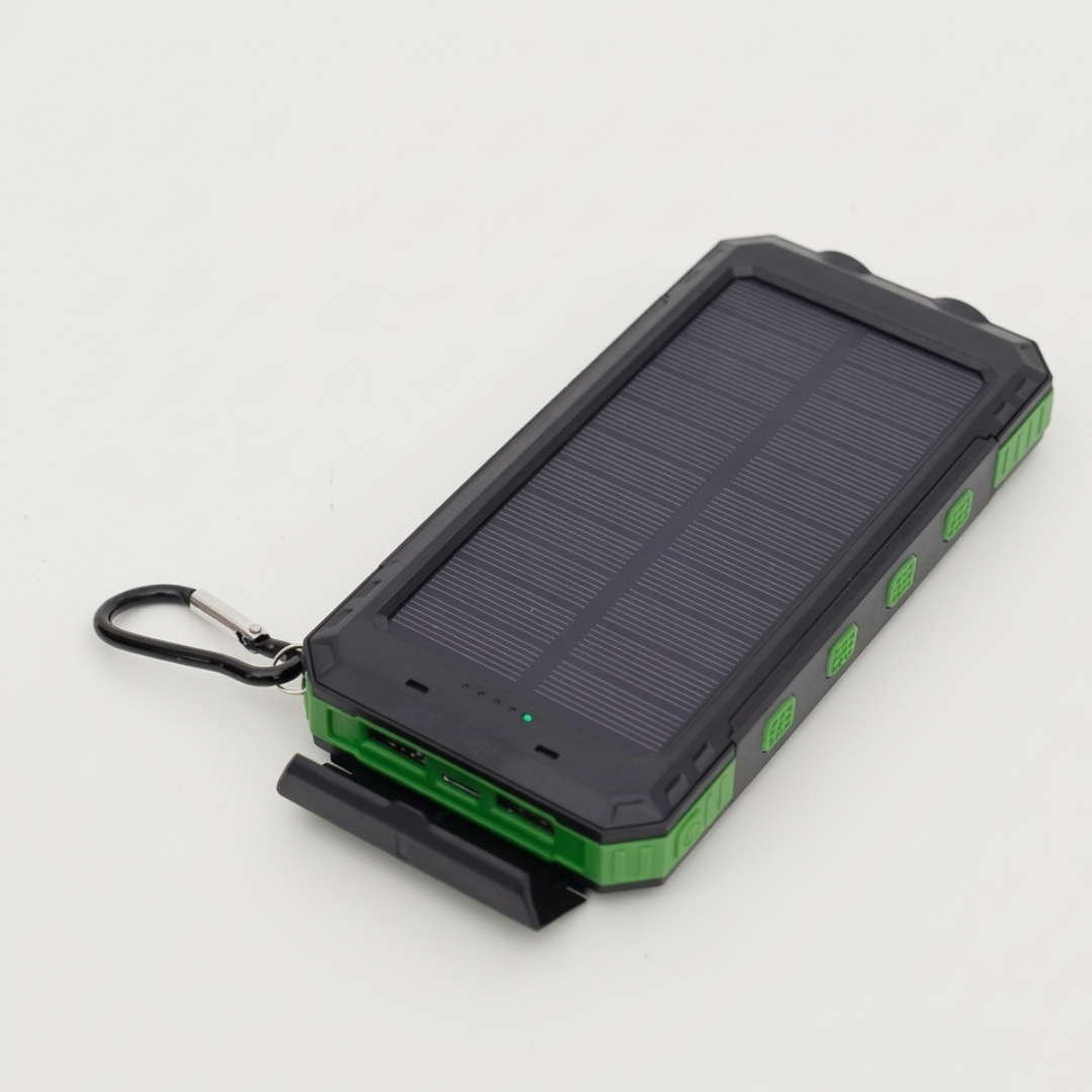 Solar Power Bank 20000mAh - Portable Solar Charger for Hiking & Camping