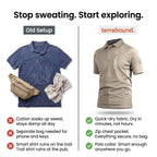 Men’s Quick-Dry Polo Shirt – Zip Pocket - Hiking & Outdoor Top
