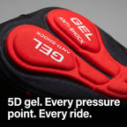Men's Padded Cycling Undershorts - 5D Gel Pad Support - Breathable Cycling Underwear