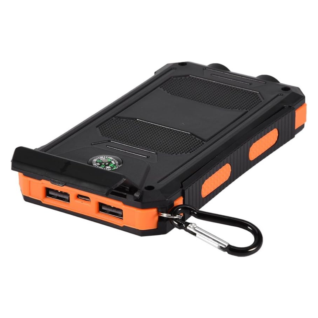 Solar Power Bank 20000mAh - Portable Solar Charger for Hiking & Camping