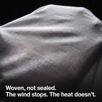 Close-up of the woven nylon shell fabric