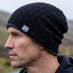 The ribbed band worn over the ear