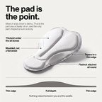 How the chamois pad is shaped and why it matters
