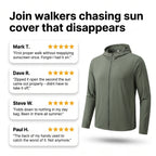 Customer reviews alongside the army green sun hoodie