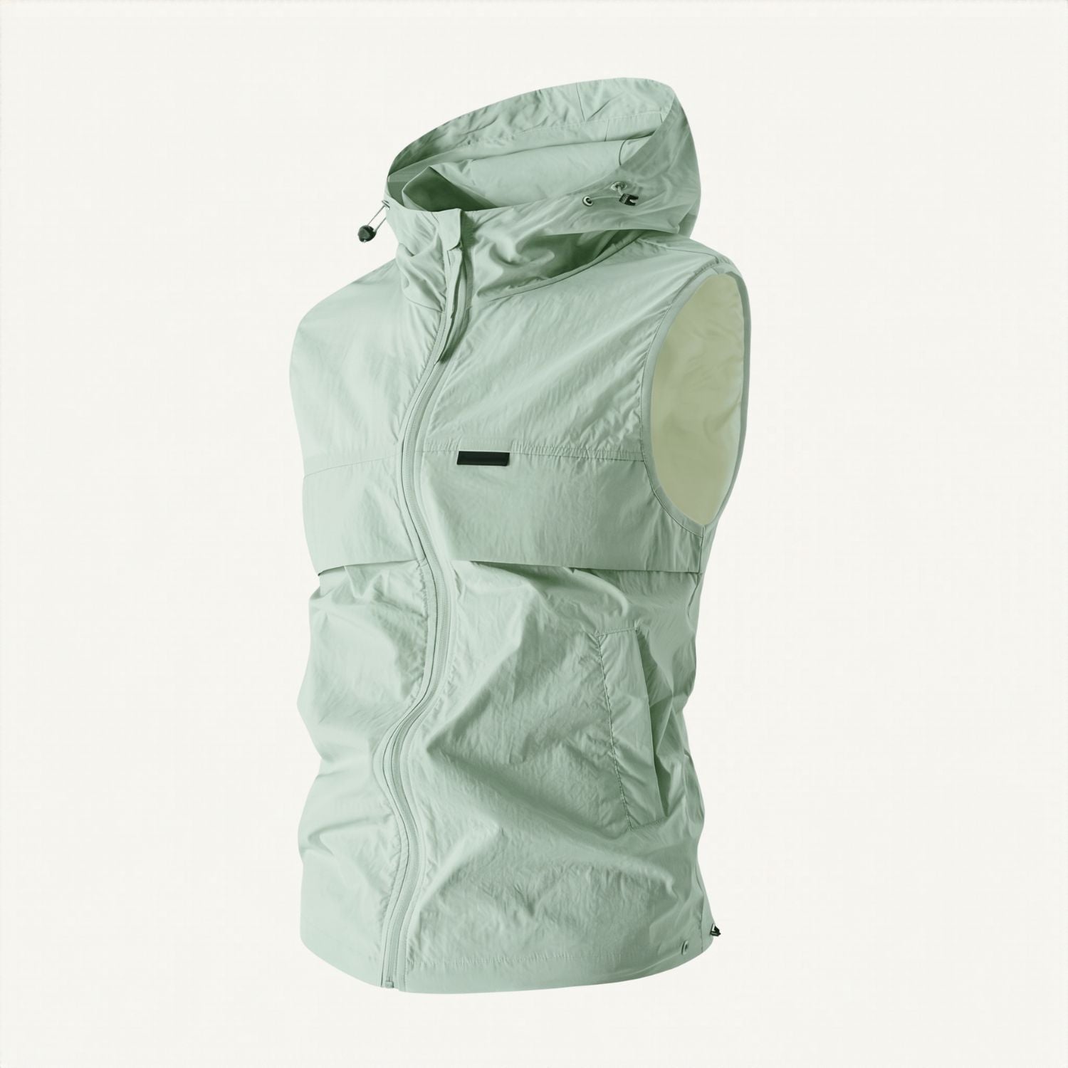 Men's Hooded Gilet - Lightweight Windproof Outdoor Vest for Fishing & Hiking