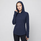 Women's Sun Hoodie - UPF 50+ Midweight Hooded UV Protection Top