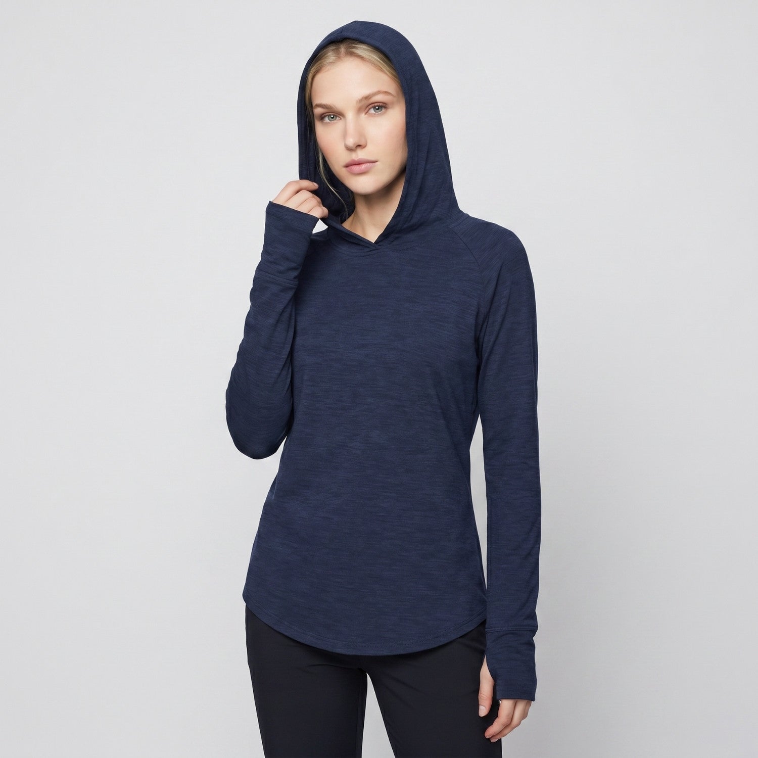 Women's Sun Hoodie - Midweight UPF 50+ Hooded UV Protection Top