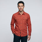 Men's Lightweight Long-Sleeve Outdoor Shirt – Durable Cotton Design