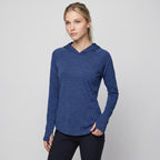 Women's Sun Hoodie - UPF 50+ Midweight Hooded UV Protection Top