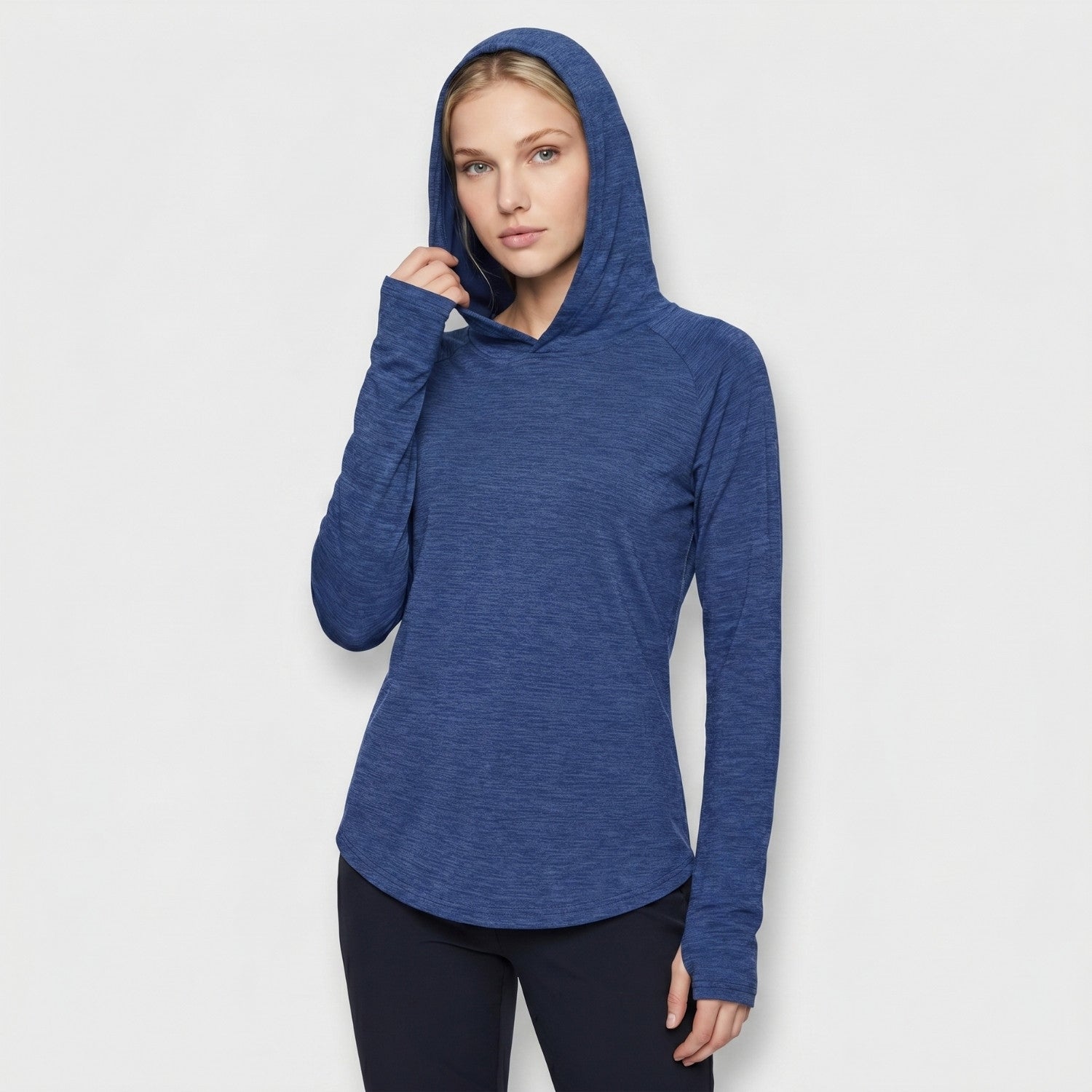 Women's Sun Hoodie - Midweight UPF 50+ Hooded UV Protection Top
