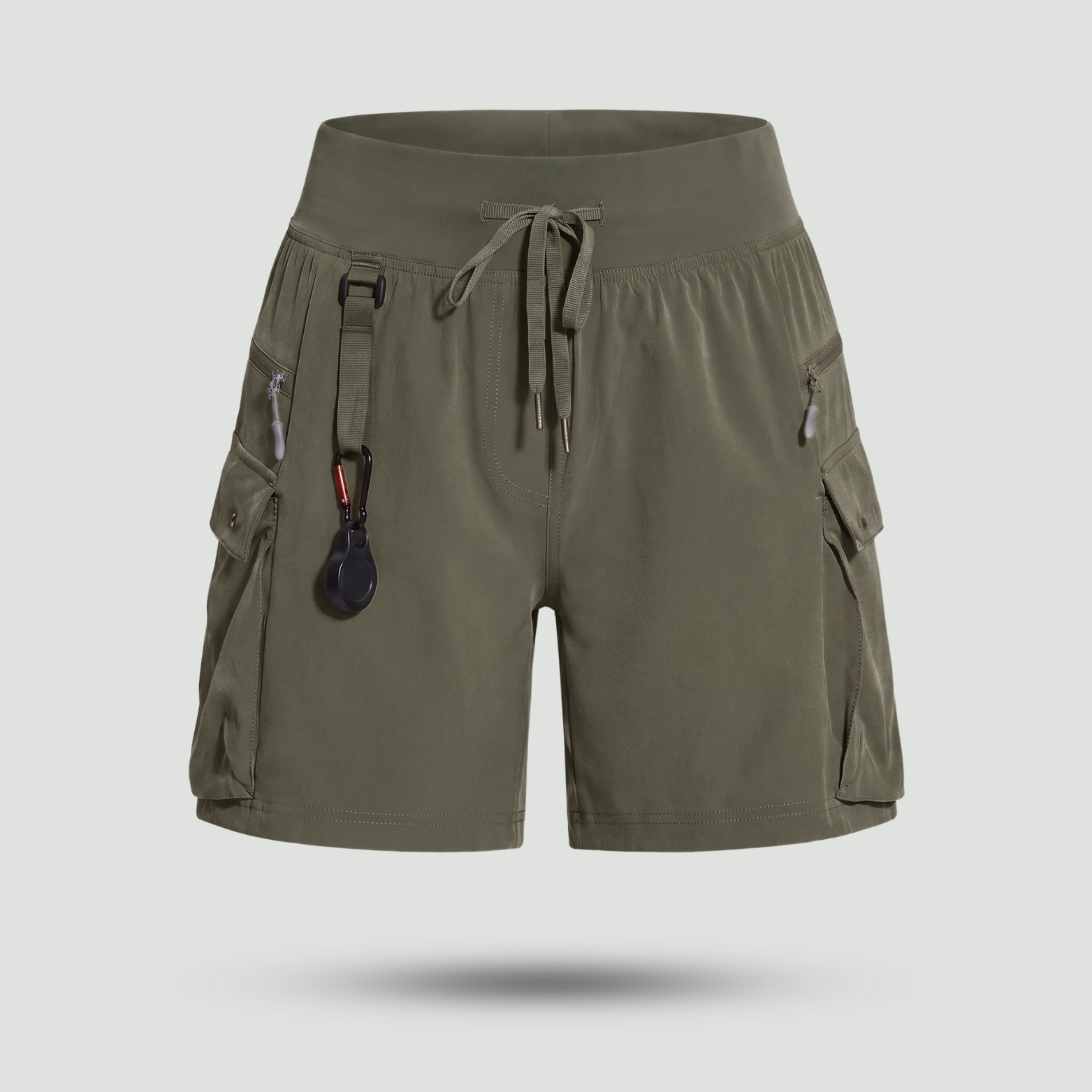 Women's Zippered Pocket Running Shorts – Lightweight Quick-Dry Athletic Shorts