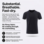 Men's Running T-Shirt - Quick-Dry Hiking & Outdoor - Moisture-Wicking Tee