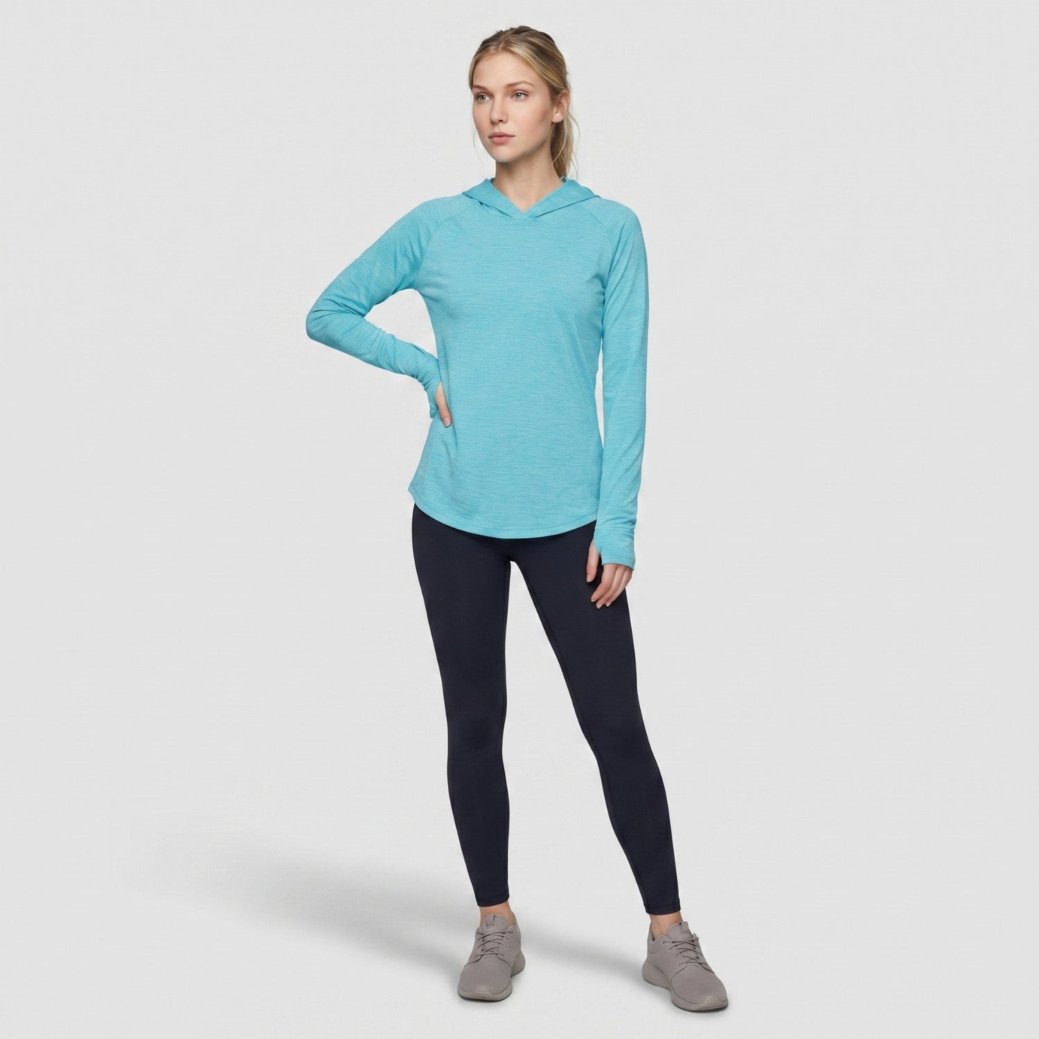 Women's Sun Hoodie - Midweight Hooded Long-Sleeve Top