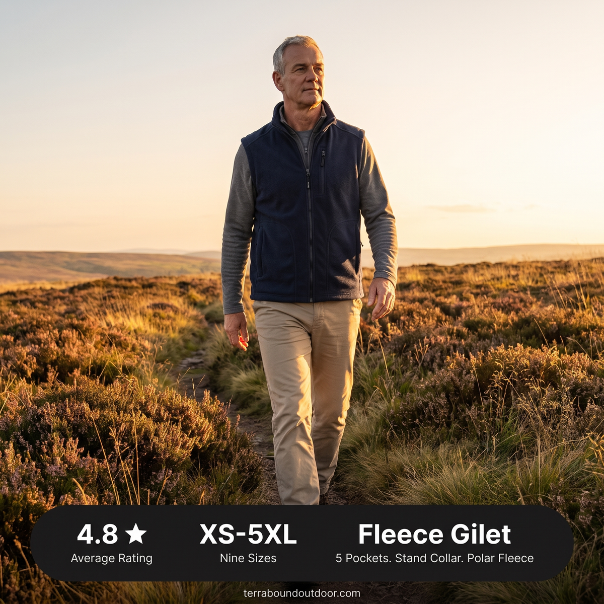 Men's Fleece Gilet - Why Terrabound - Terrabound Outdoor
