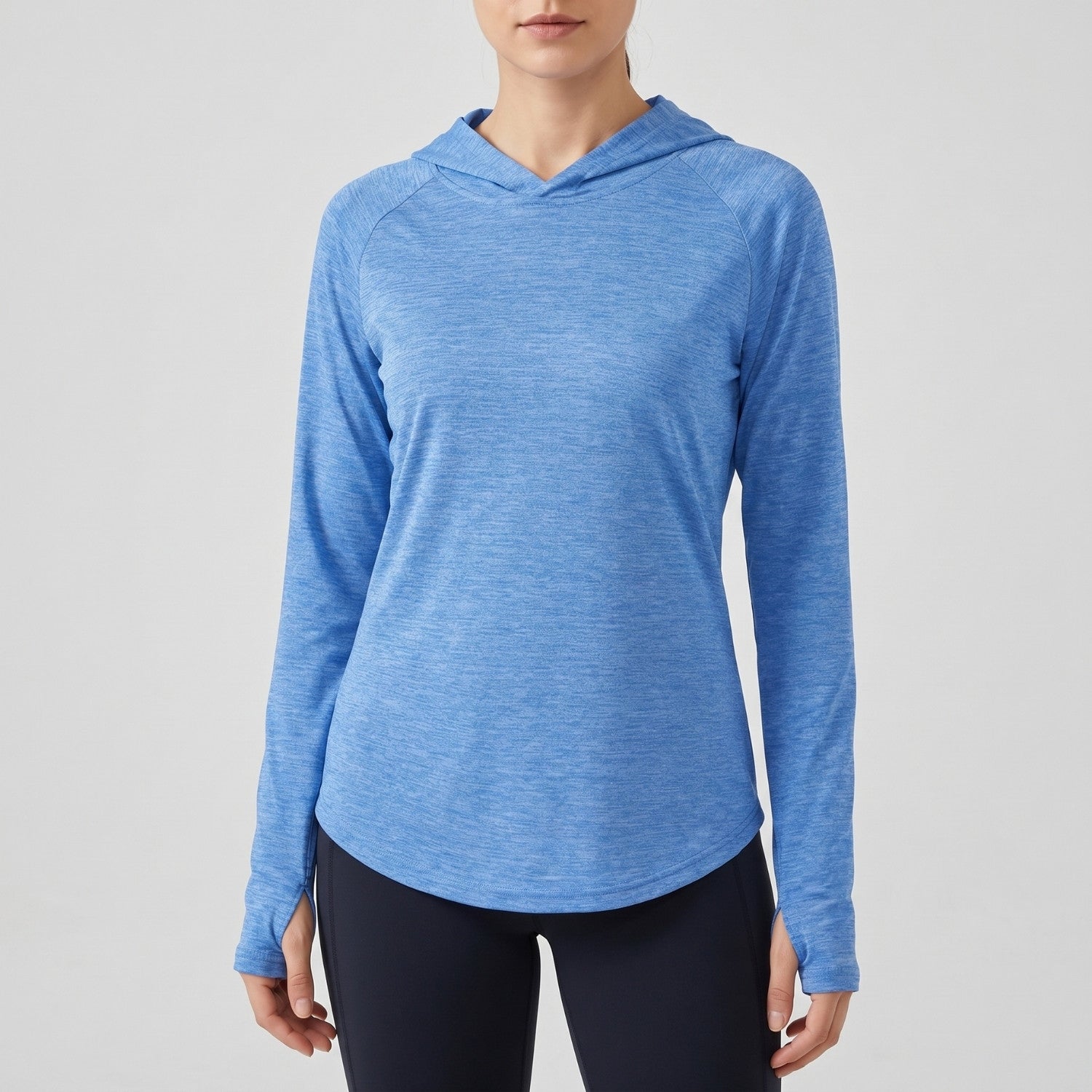 Women's Sun Hoodie - Midweight UPF 50+ Hooded UV Protection Top