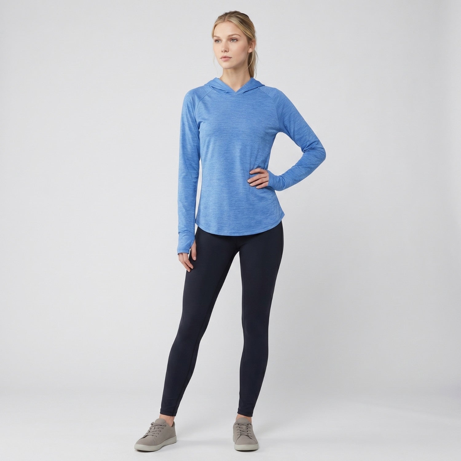 Women's Sun Hoodie - Midweight UPF 50+ Hooded UV Protection Top