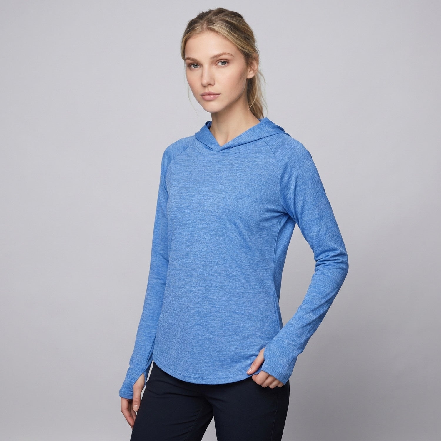 Women's Sun Hoodie - Midweight UPF 50+ Hooded UV Protection Top