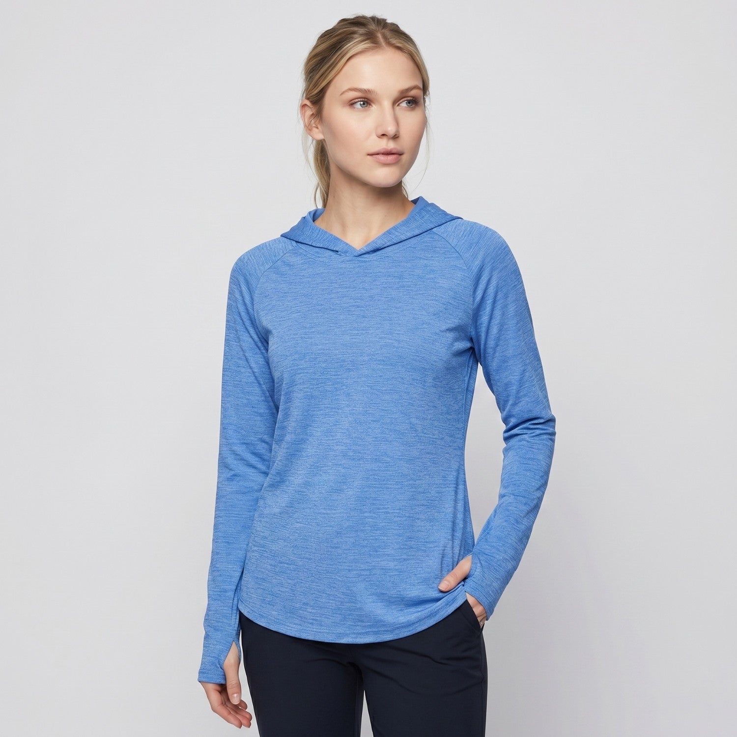 Women's Sun Hoodie - Midweight UPF 50+ Hooded UV Protection Top