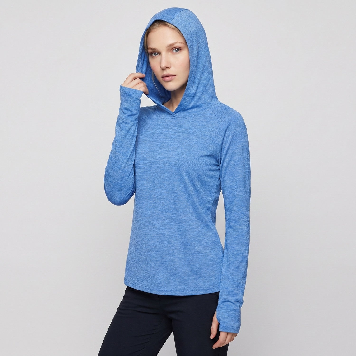 Women's Sun Hoodie - Midweight UPF 50+ Hooded UV Protection Top