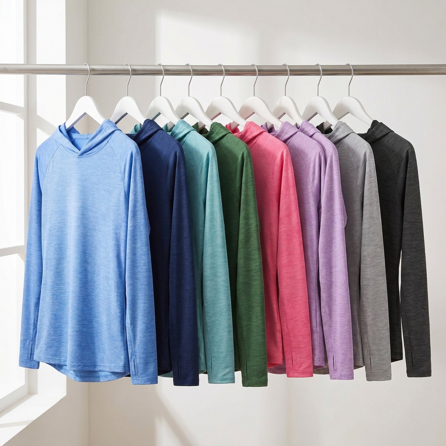 Women's Sun Hoodie - Midweight UPF 50+ Hooded UV Protection Top