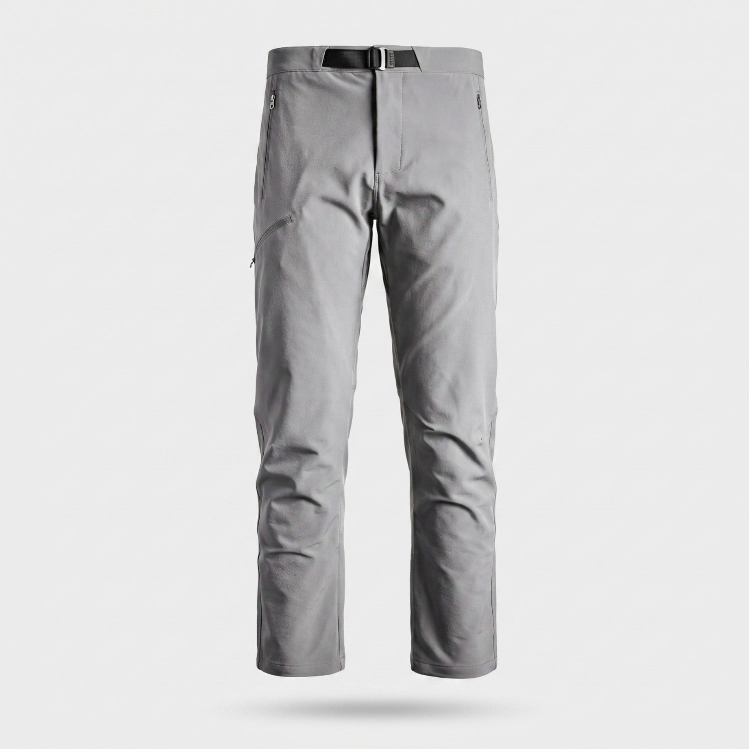 Men's grey walking trousers, front