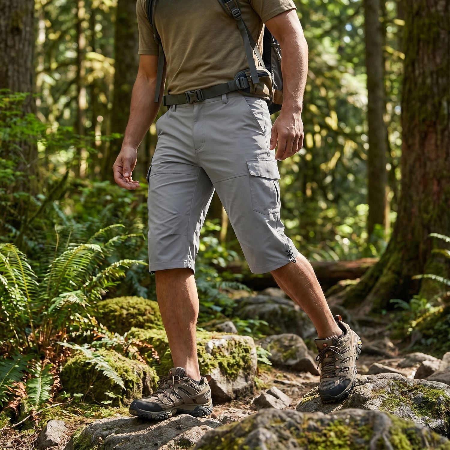 Outdoor Cargo Shorts with Utility Pockets – Lightweight Design