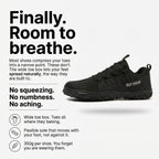 Wide-Fit Barefoot Walking Shoes – Breathable Design with Grip Outsole