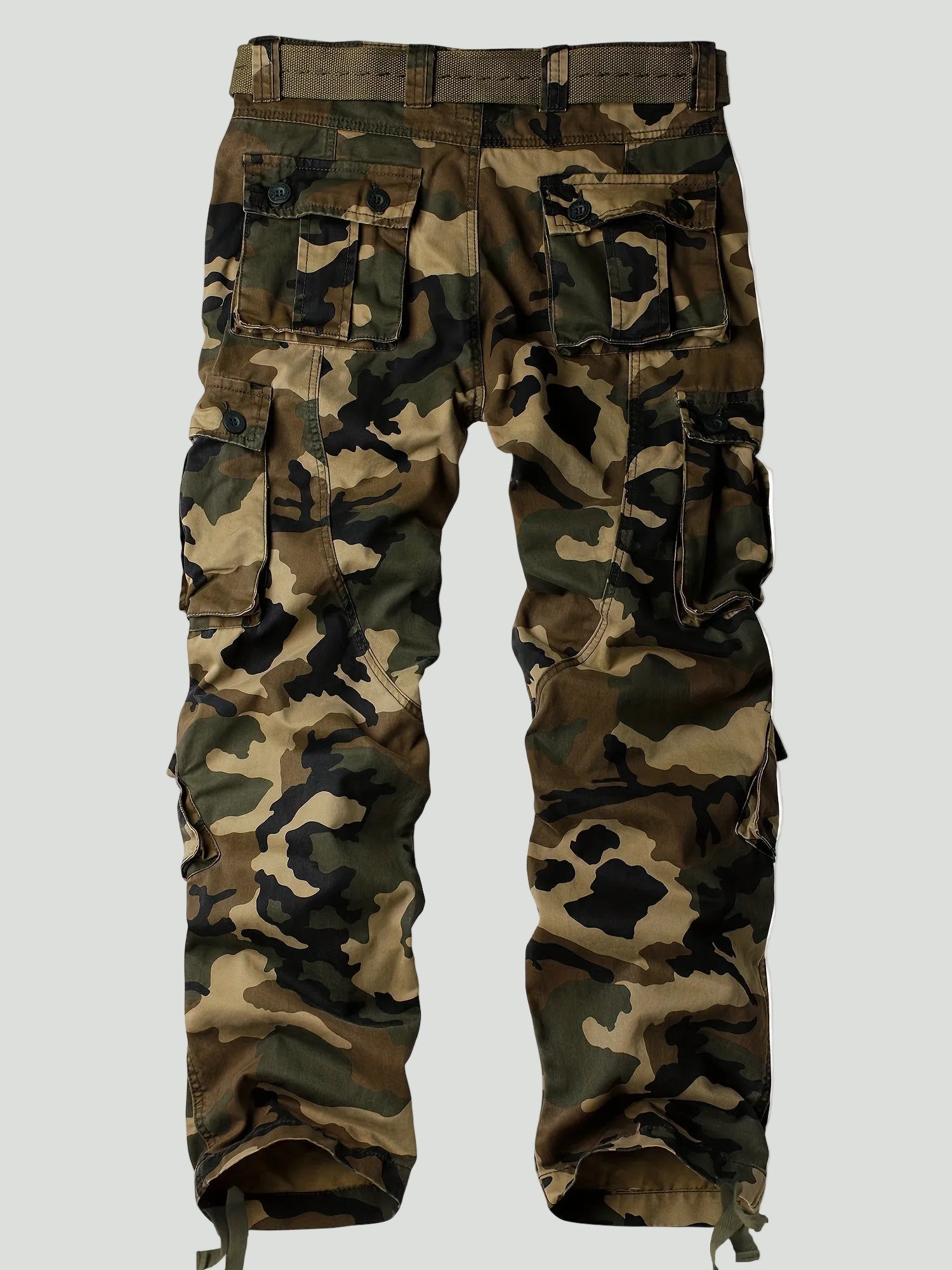 Men’s Camouflage Cargo Trousers – Multi-Pocket Outdoor Utility Design