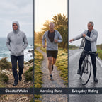 The windbreaker worn for coastal walks, morning runs and riding
