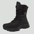 Men's Camouflage High-Top Hiking Boots - Breathable Lace-Up Trail Boots for Hiking & Trekking