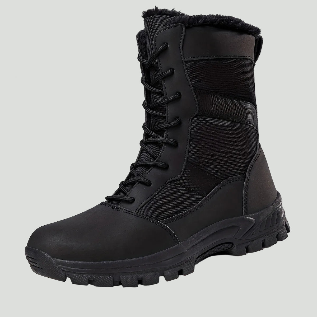 Men's Camouflage High-Top Hiking Boots - Breathable Lace-Up Trail Boots for Hiking & Trekking