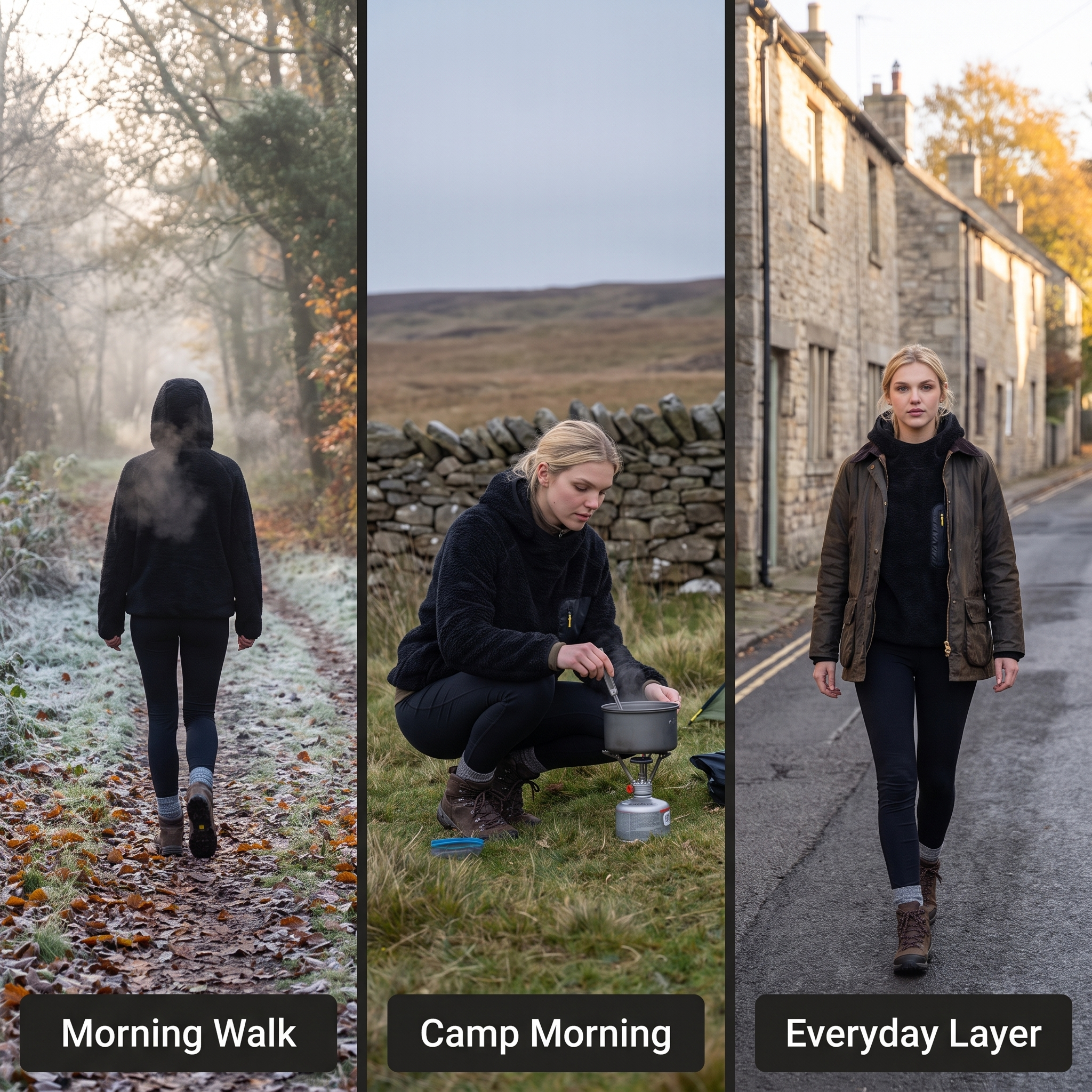 Fleece Hoodie - Lifestyle Model Female - Terrabound Outdoor