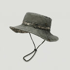 Men's Boonie Hat - Packable Wide Brim Sun Hat with Chin Strap for Hiking & Fishing
