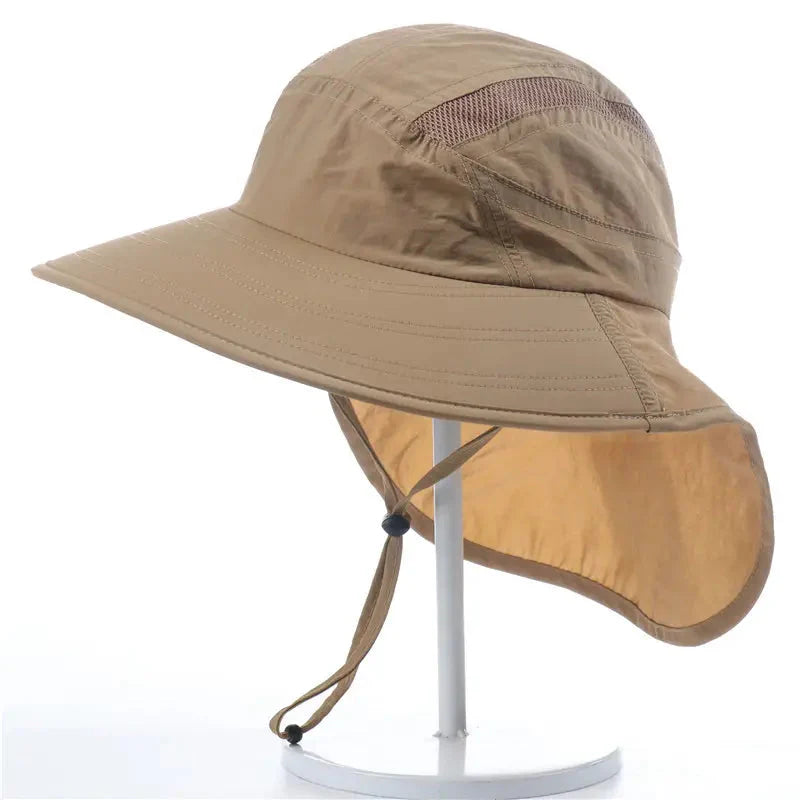 Sun Hat with Neck Protection | Wide-Brim Design for Outdoor Use