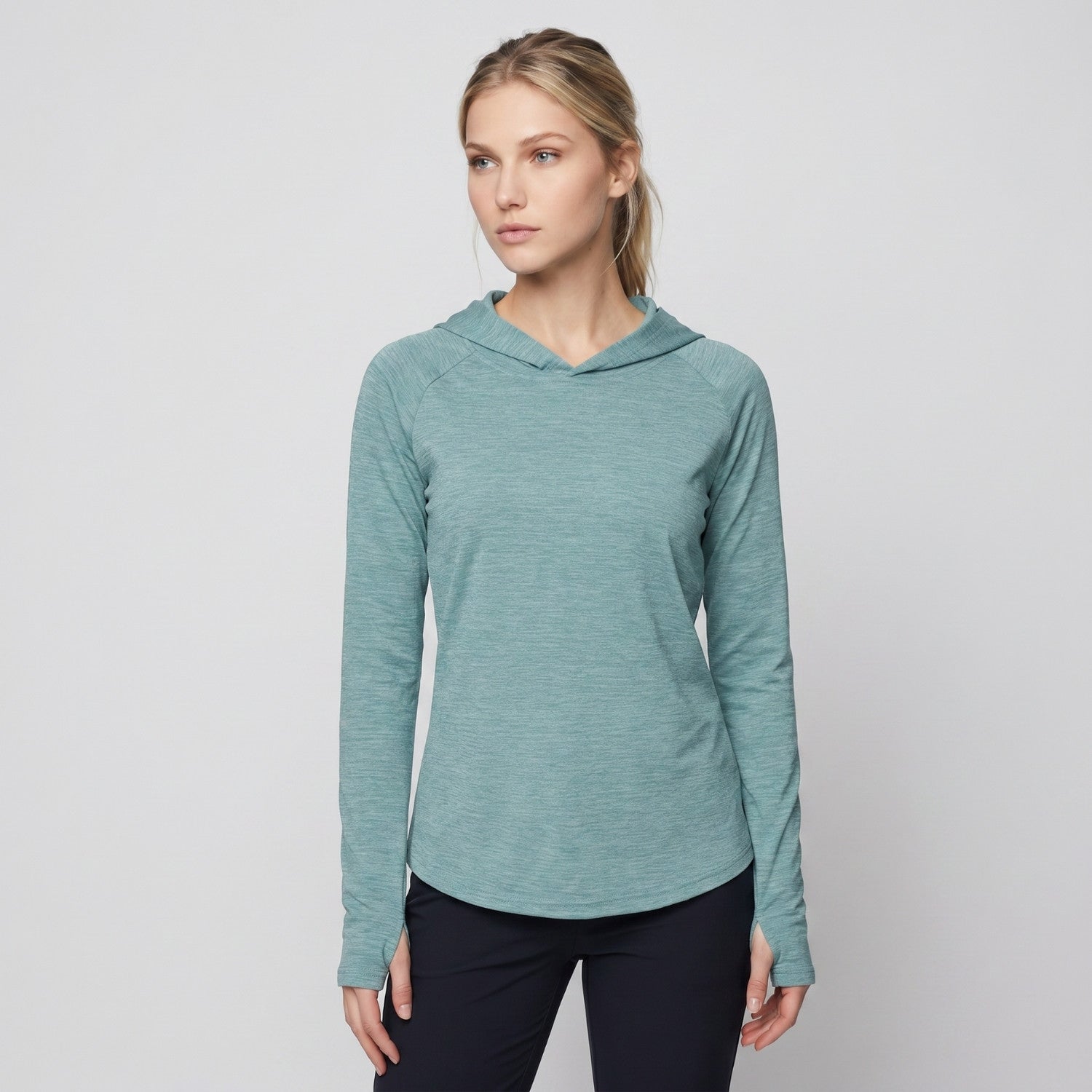Women's Sun Hoodie - Midweight UPF 50+ Hooded UV Protection Top