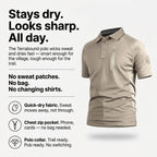 Men’s Quick-Dry Polo Shirt – Zip Pocket - Hiking & Outdoor Top